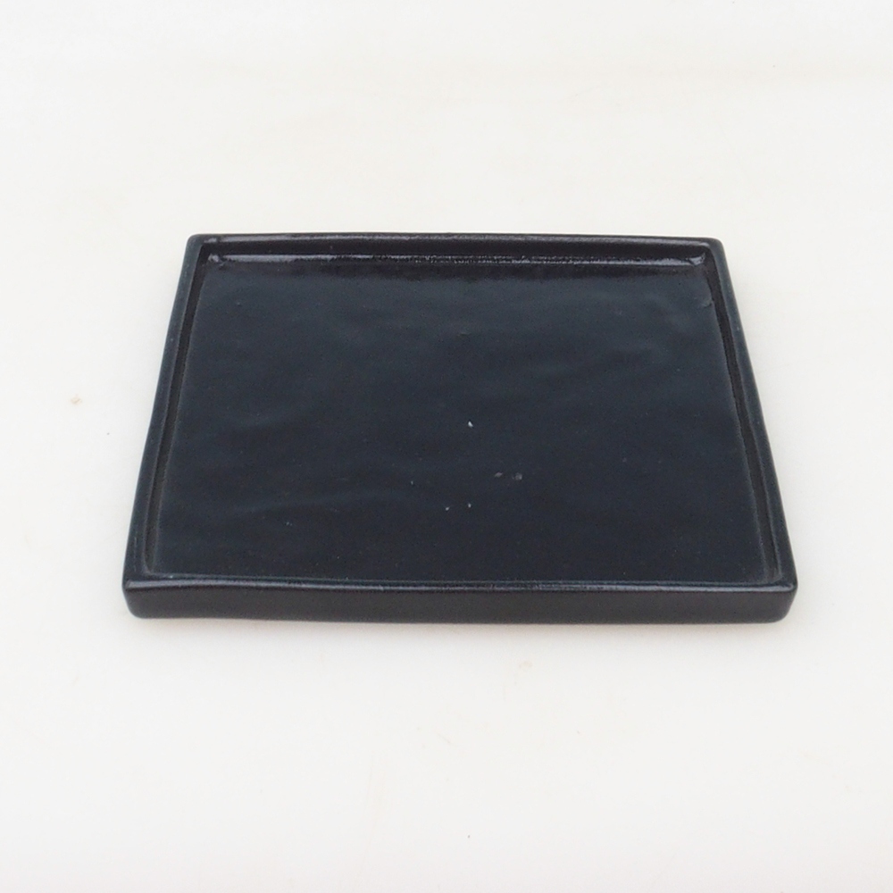 Bonsai bowl square L - 14 x 14 x 1 cm - black