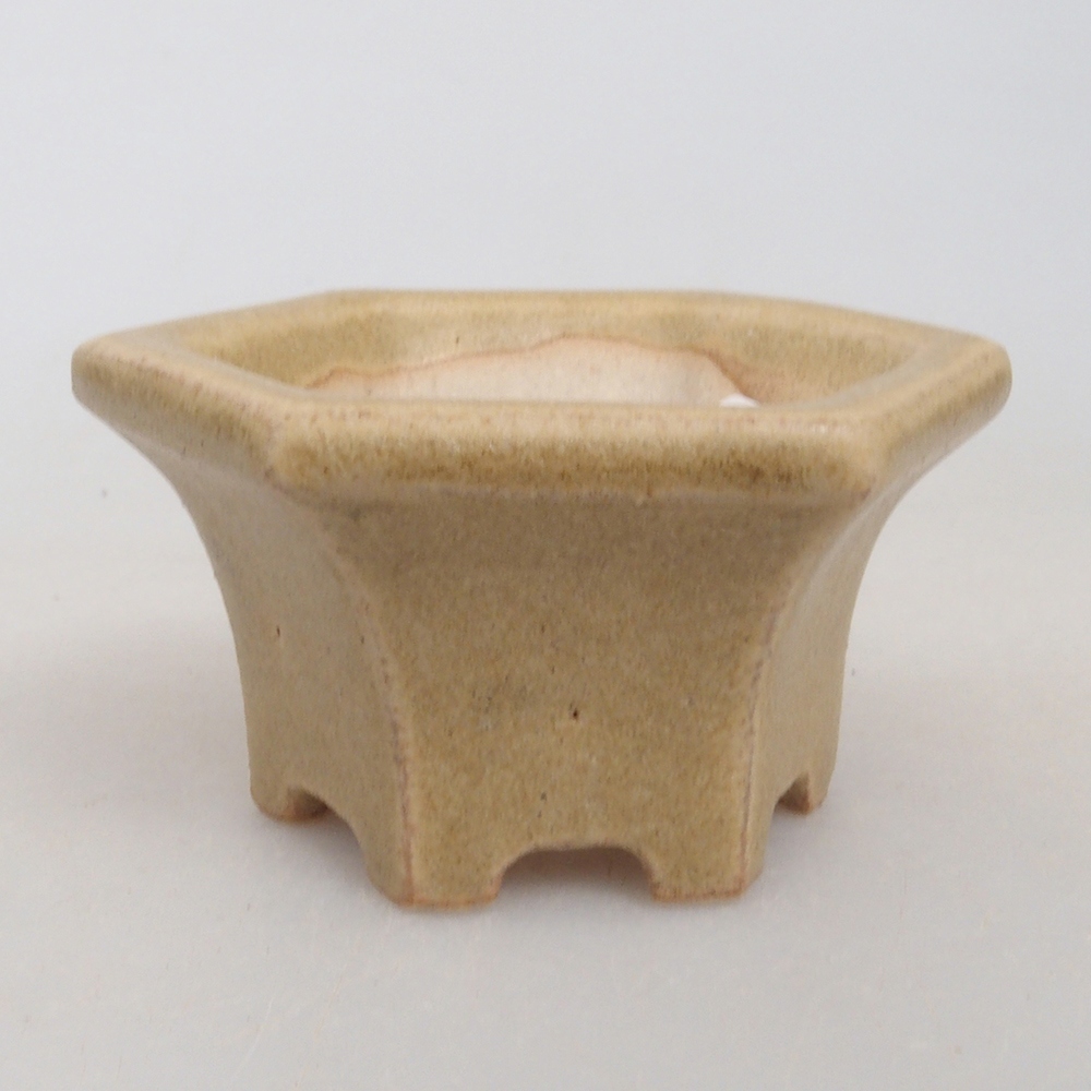 Mini bonsai bowl 4,5 x 4,5 x 2,5 cm, color brown