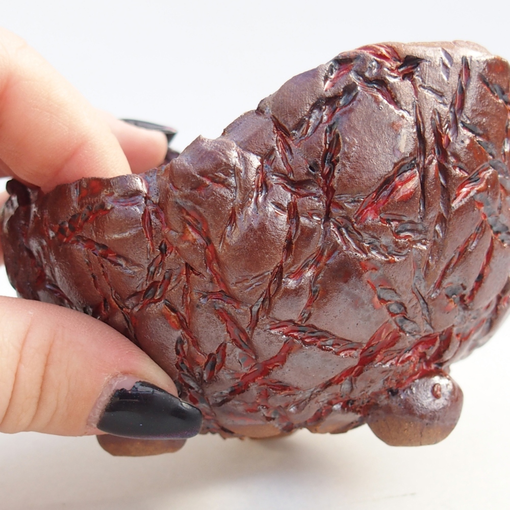 Ceramic Shell 9,5 x 9,5 x 7 cm , colour brown