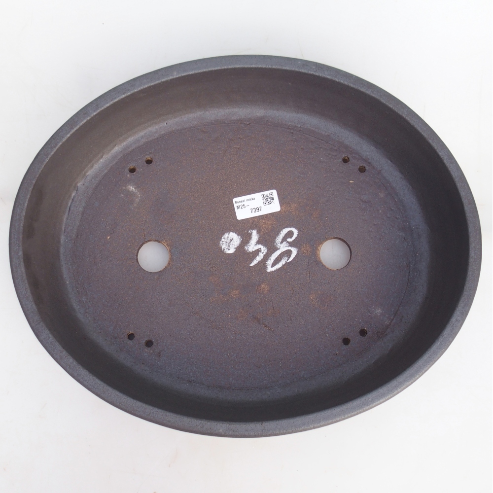 Bonsai bowl 38 x 31 x 8,5 cm , colour brown