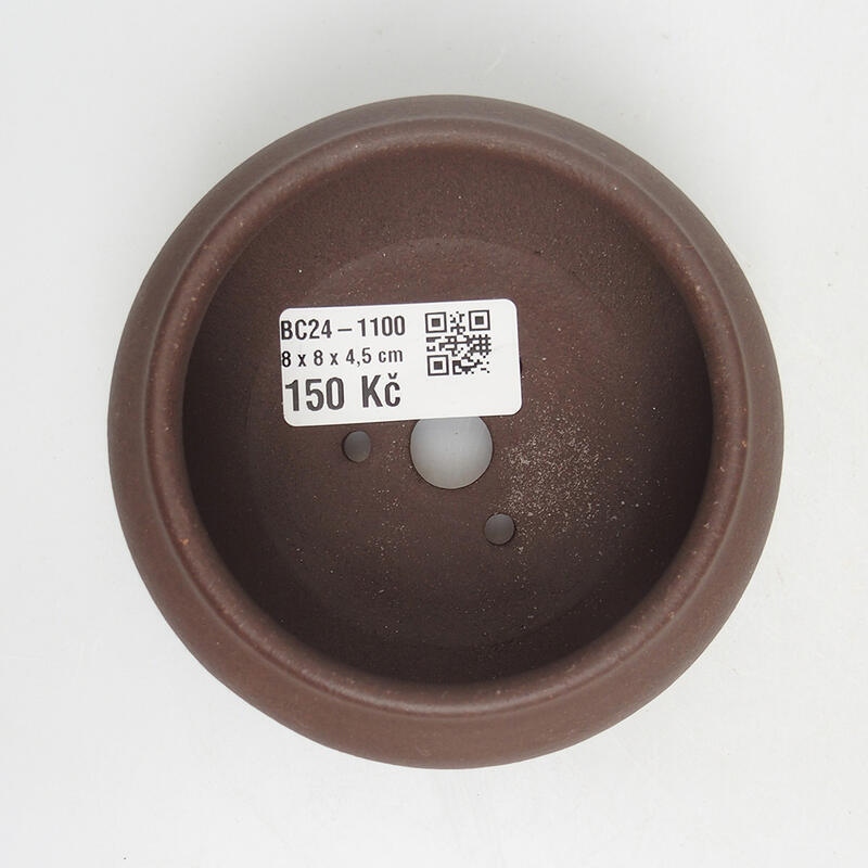 Bonsai bowl 10 x 10 x 5 cm, color brown