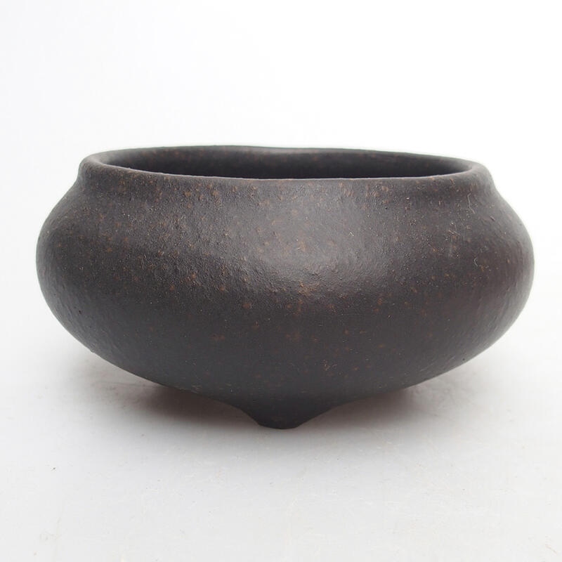 Bonsai bowl 10 x 10 x 5 cm, color brown ocher