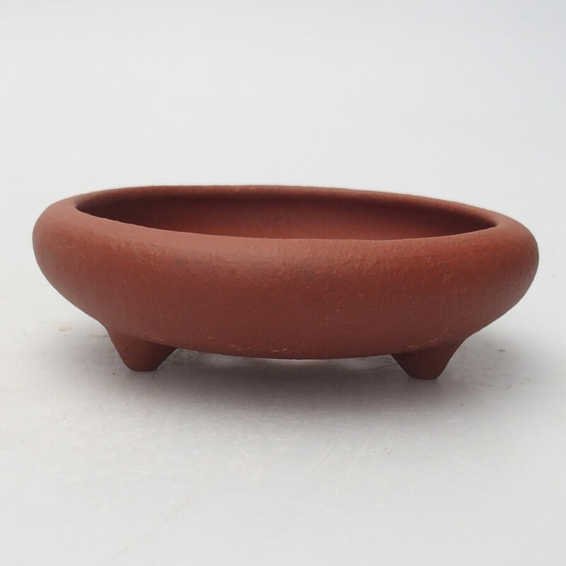Bonsai bowl 11 x 11 x 3.5 cm, brick color