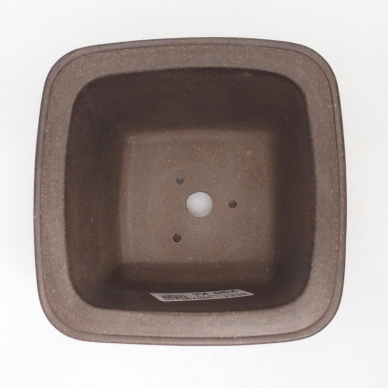 Bonsai bowl 11 x 11 x 7.5 cm, color brown ocher