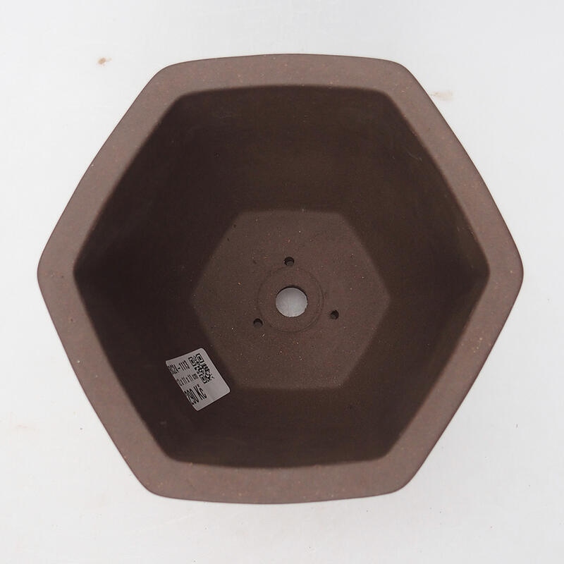 Bonsai bowl 12 x 11 x 12 cm, color brown