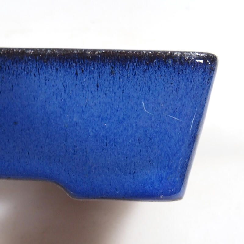 Bonsai bowl 14.5 x 11 x 4.5 cm, color blue