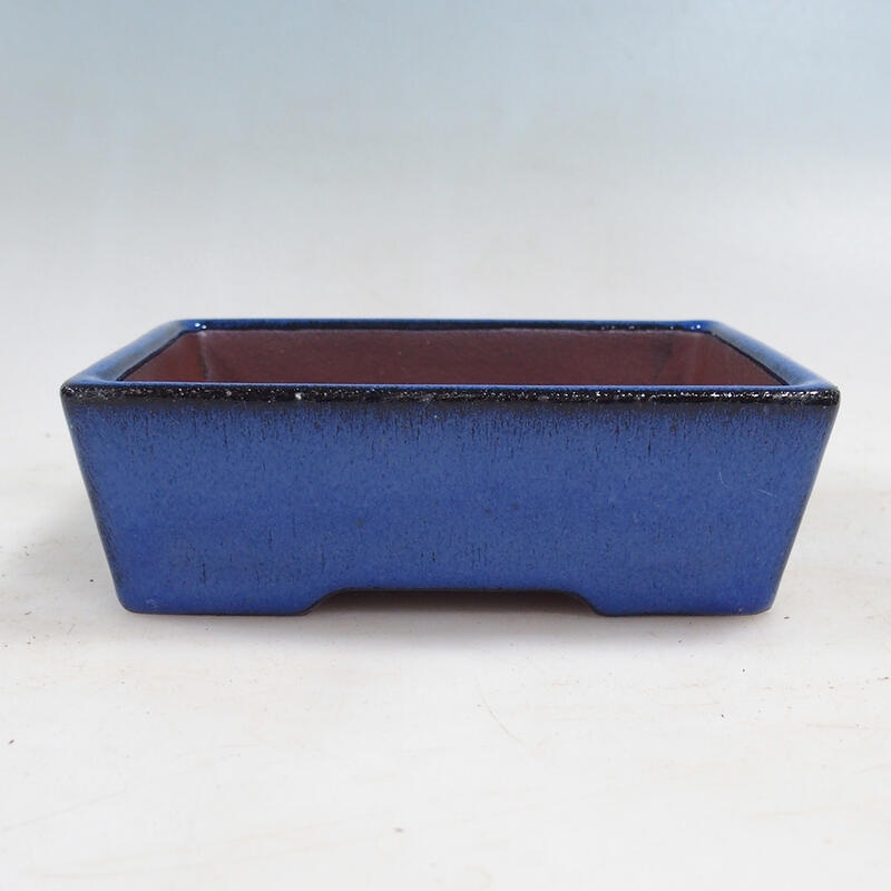 Bonsai bowl 14.5 x 11 x 4.5 cm, color blue