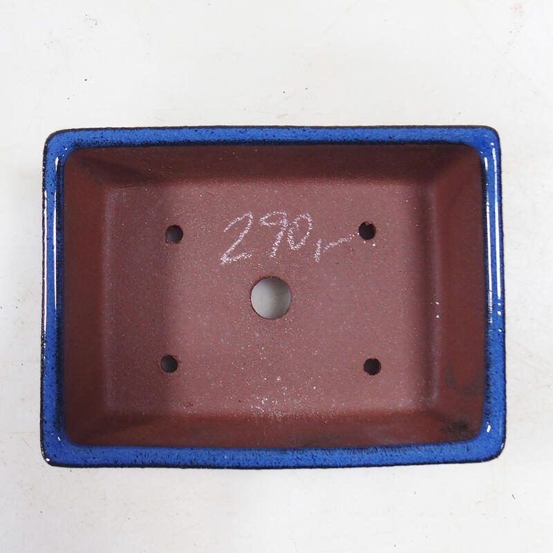 Bonsai bowl 14.5 x 11 x 4.5 cm, color blue