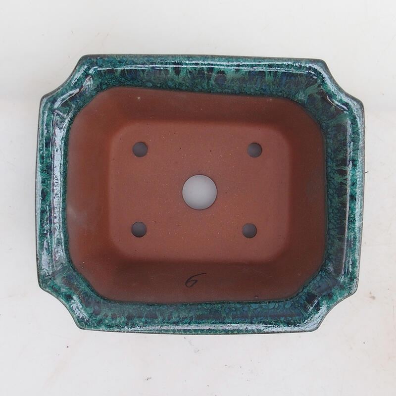 Bonsai bowl 14 x 12 x 6 x cm, color green