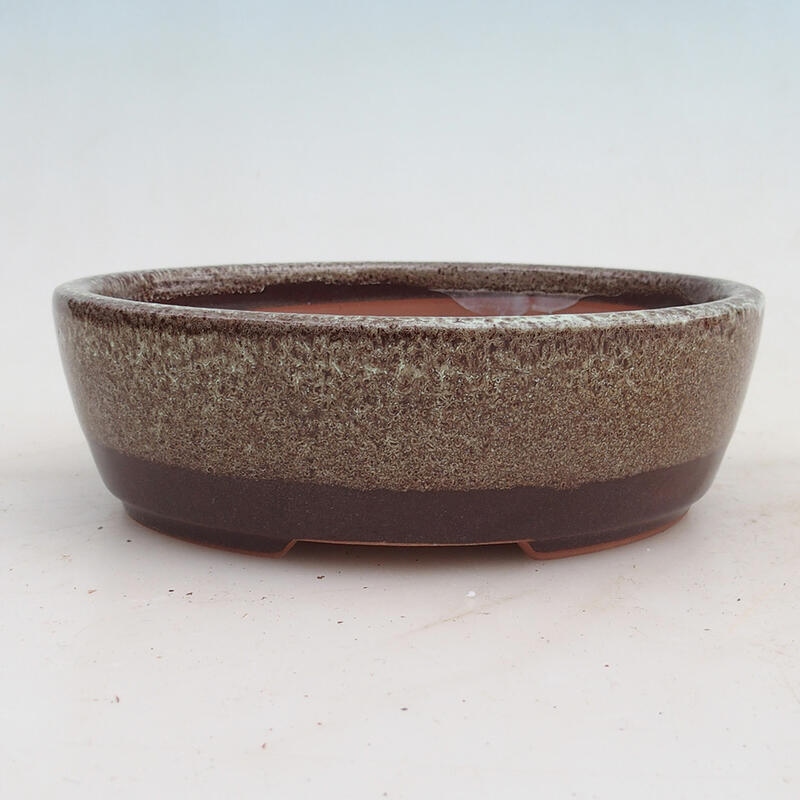 Bonsai bowl 15.5 x 13 x 5 cm, color brown