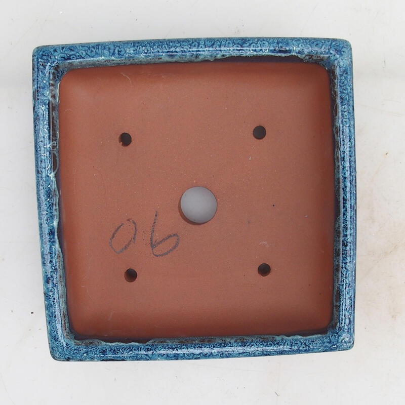 Bonsai bowl 15.5 x 15.5 x 5.5 cm, color blue