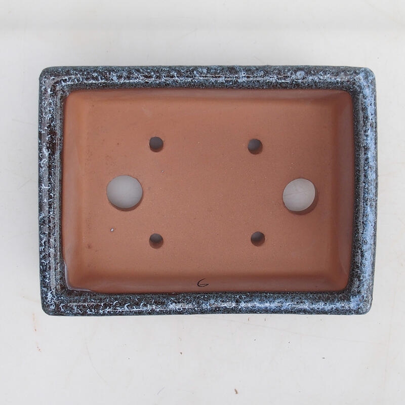Bonsai bowl 15 x 11 x 4.5 cm, color burgundy
