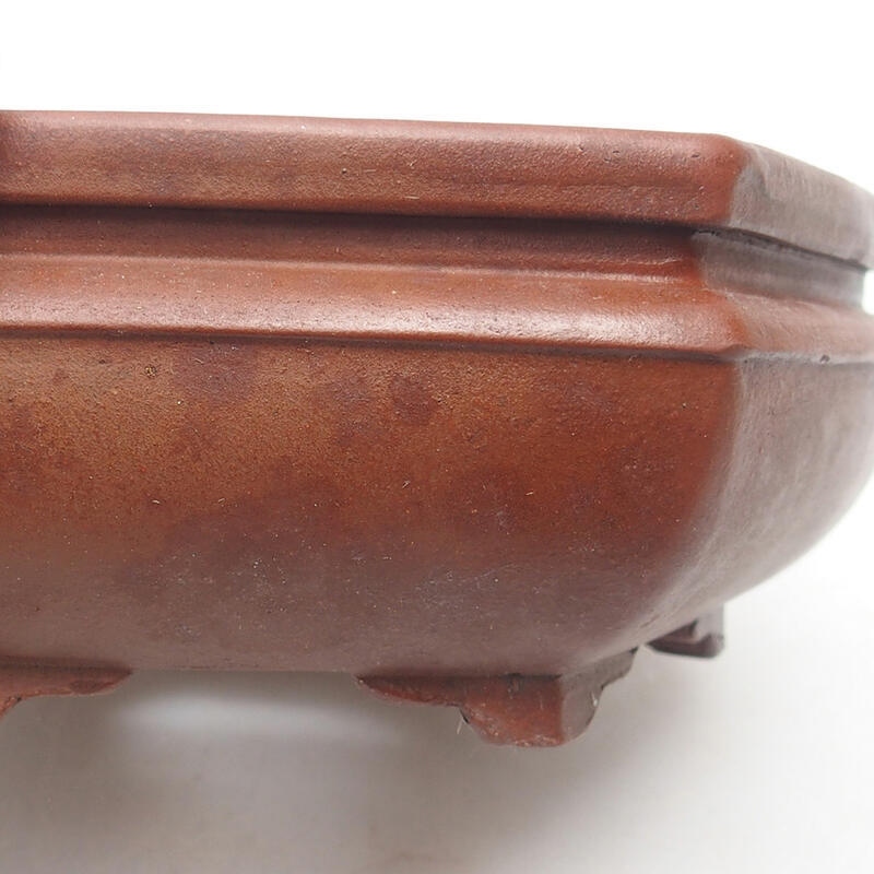 Bonsai bowl 15 x 14 x 5.5 cm, color brown