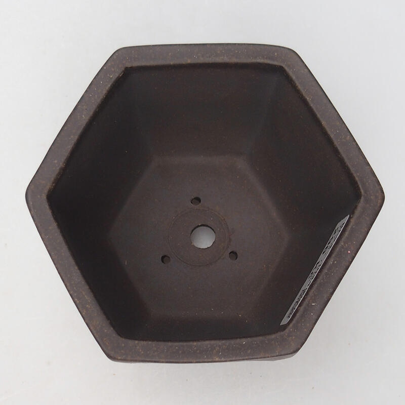 Bonsai bowl 15 x 15 x 9 cm, color brown