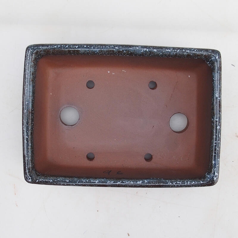 Bonsai bowl 16 x 11.5 x 4.5 cm, color burgundy