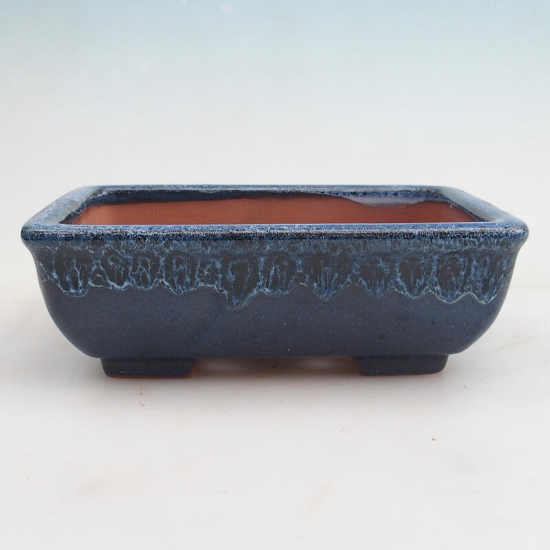 Bonsai bowl 17.5 x 13 x 5.5 cm, color blue