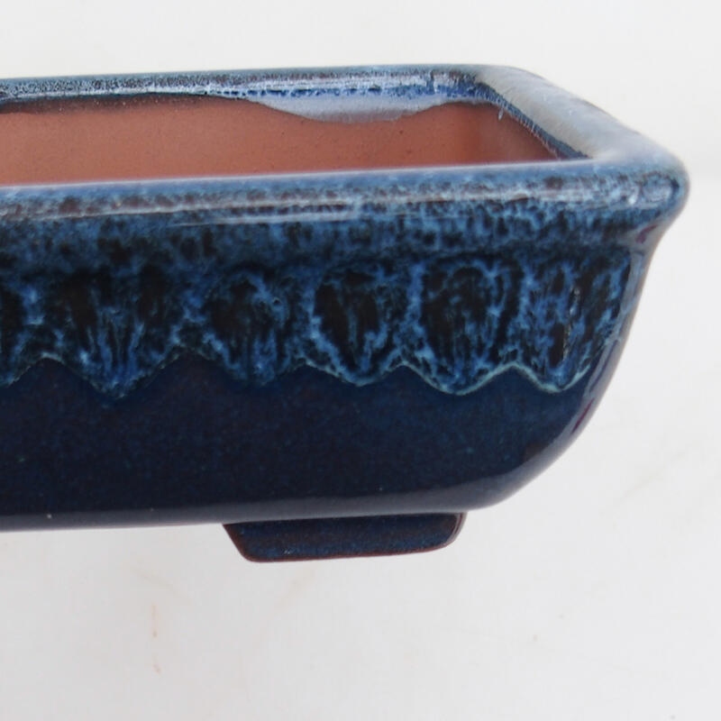 Bonsai bowl 17.5 x 13 x 5.5 cm, color blue