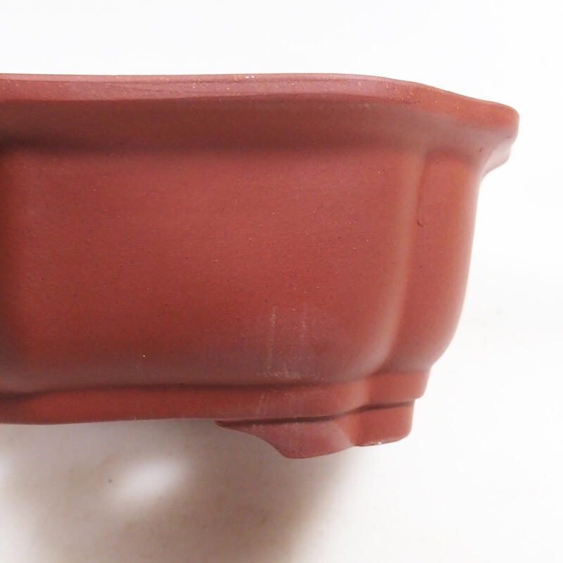 Bonsai bowl 21 x 15.5 x 7 cm, brick color