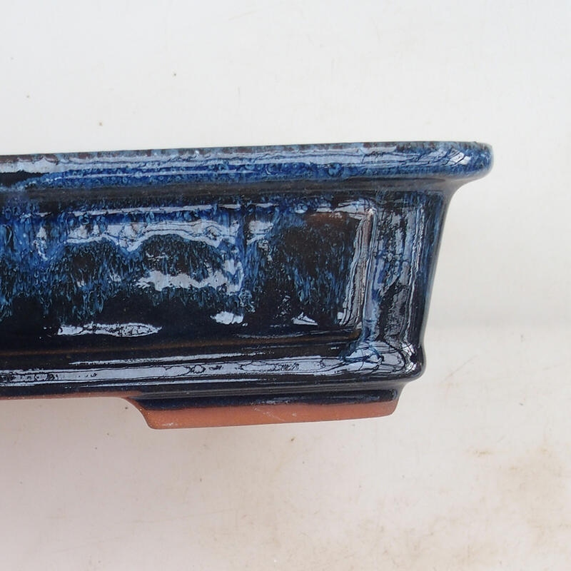 Bonsai bowl 25 x 20 x 6 cm, color blue