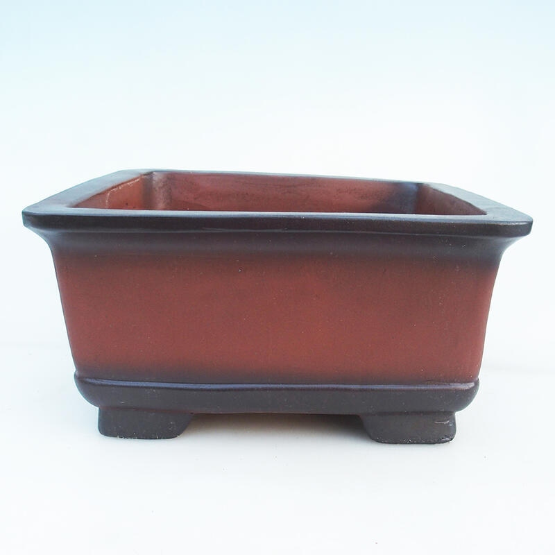 Bonsai bowl 29 x 29 x 14.5 cm, brick color