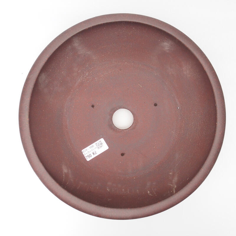 Bonsai bowl 29 x 29 x 9.5 cm, color brownish black