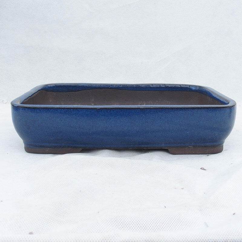 Bonsai bowl 30 x 21 x 7 cm, color blue