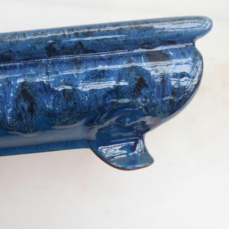 Bonsai bowl 31 x 21 x 9.5 cm, color blue