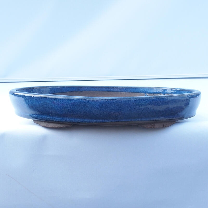Bonsai bowl 30 x 20 x 4,5 cm color blue