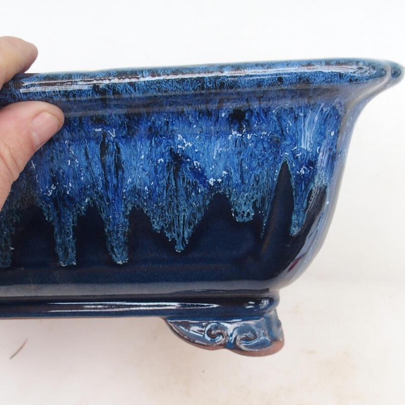 Bonsai bowl 31 x 23 x 12 cm, color blue