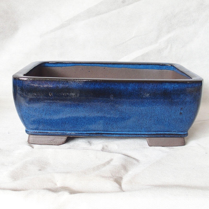 Bonsai bowl 34 x 26 x 13 cm, color blue