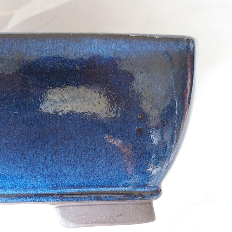 Bonsai bowl 34 x 26 x 13 cm, color blue