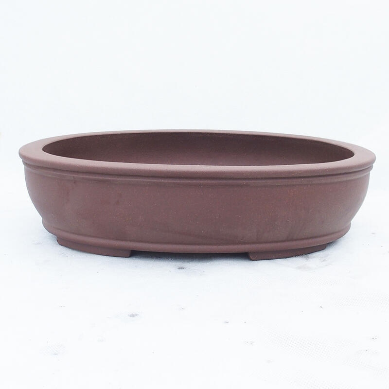 Bonsai bowl 35 x 28 x 8.5 cm, color brown