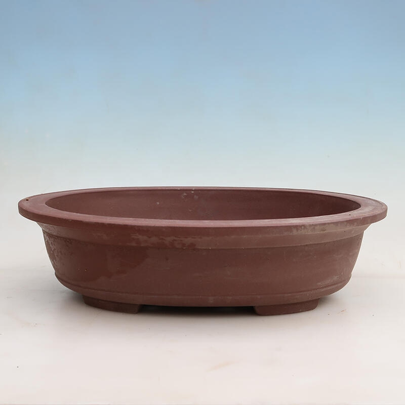 Bonsai bowl 40 x 32 x 10.5 cm, color brown