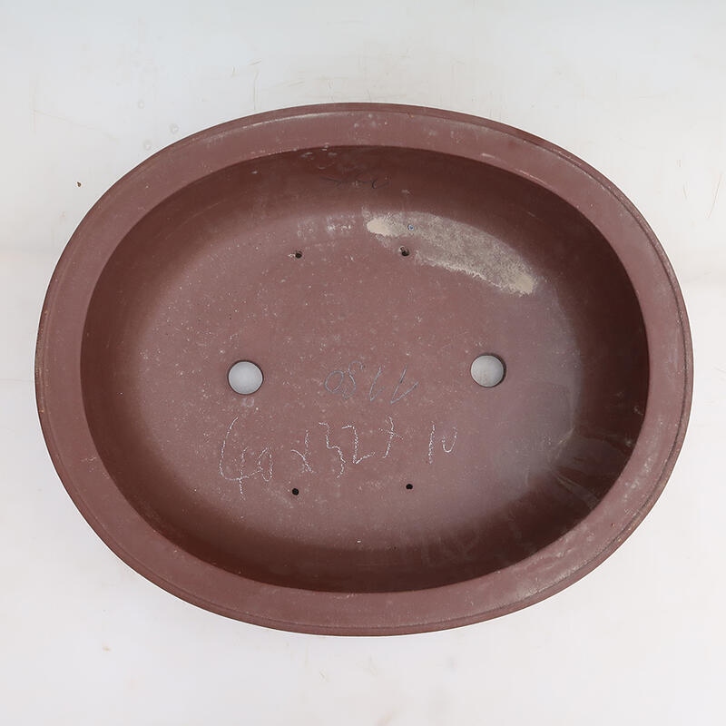 Bonsai bowl 40 x 32 x 10.5 cm, color brown