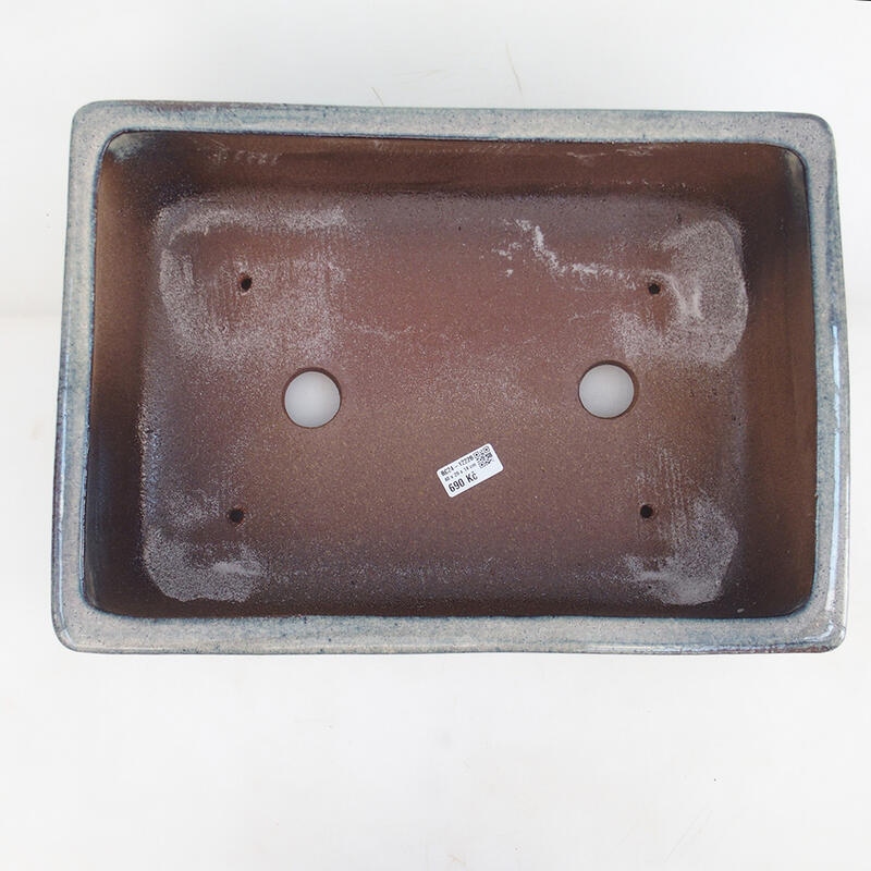 Bonsai bowl 41 x 28.5 x 15 cm, color blue-green - pallet transport only
