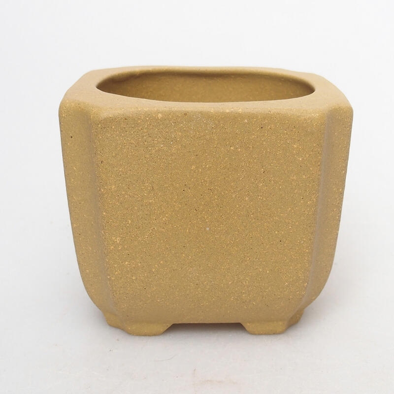 Bonsai bowl 7 x 7 x 6 cm, color ocher