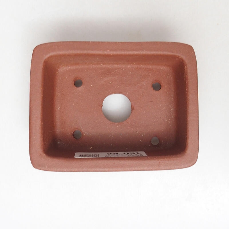 Bonsai bowl 9 x 7 x 4 cm, brick color