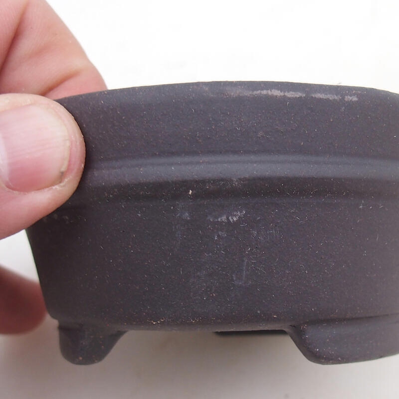 Bonsai bowl 9 x 9 x 4.5 cm, color black