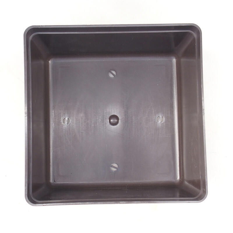 Bonsai bowl plastic YMDR-3 brown - 20 x 20 x 10 cm