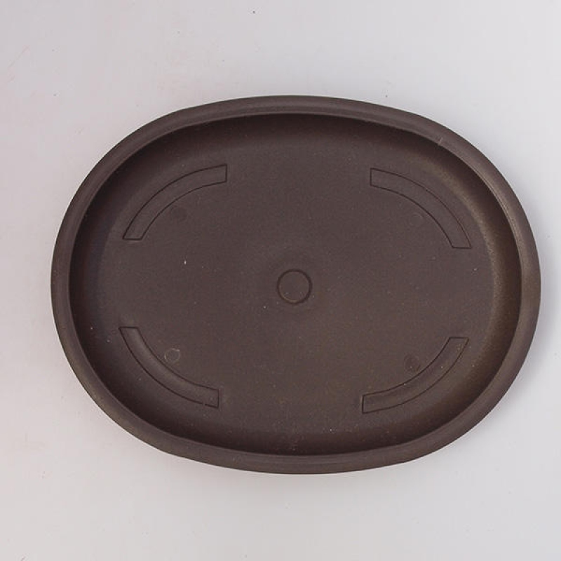 Bonsai tray plastic PP-4 brown