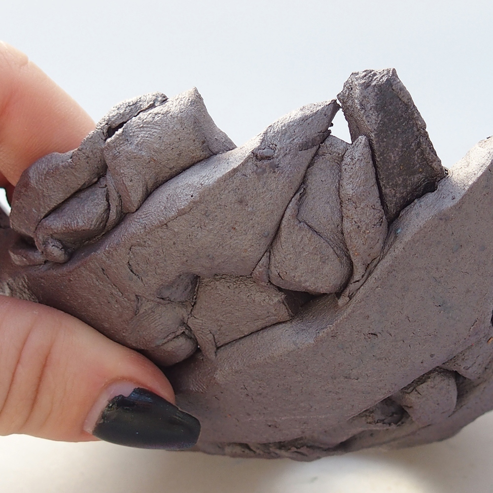 Ceramic Shell 14,5 x 13,5 x 6 cm , metallic colour