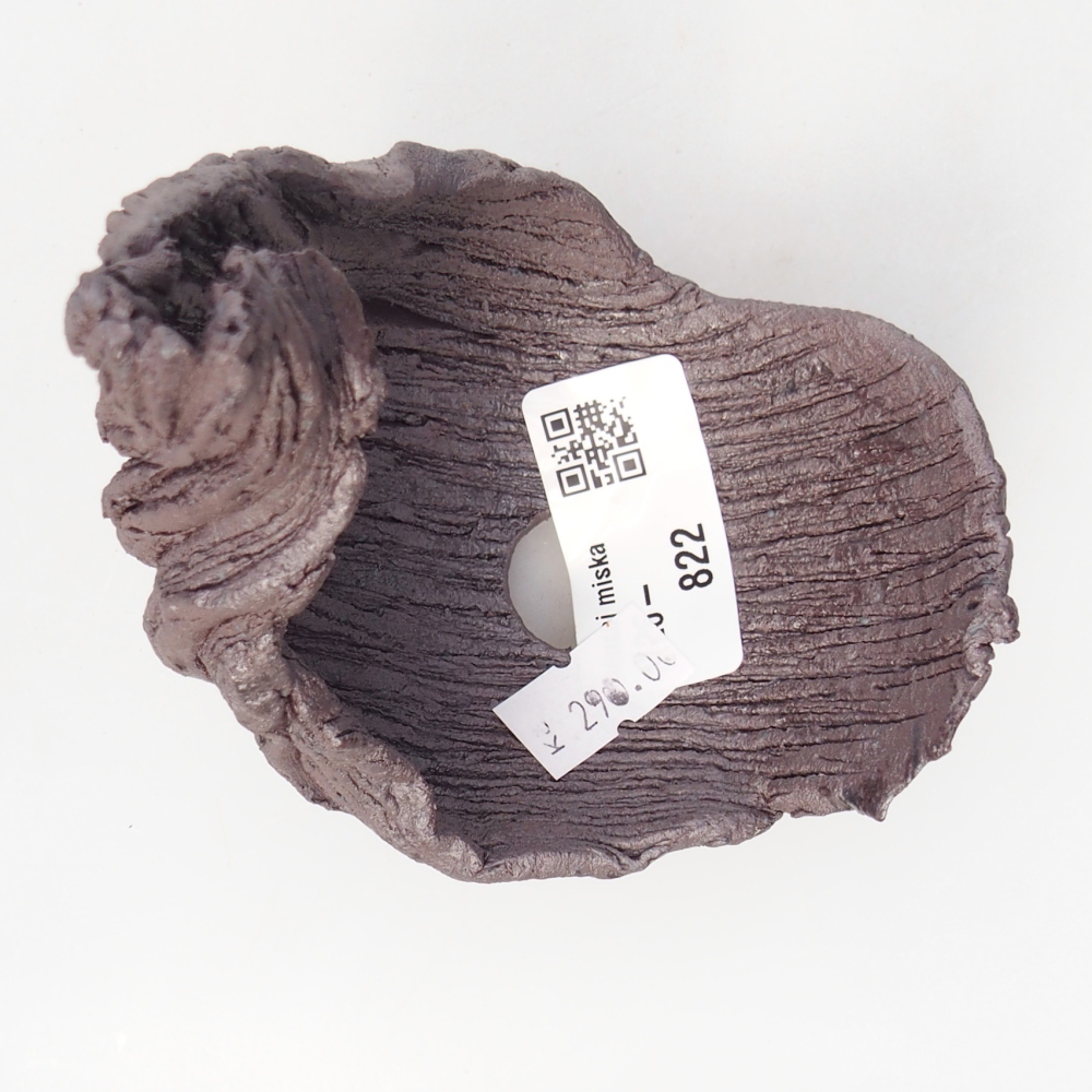 Ceramic Shell 8,5 x 7,5 x 11,5 cm , metallic colour