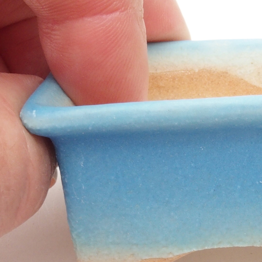 Mini bonsai bowl 5,5 x 4 x 2,5  cm, color blue