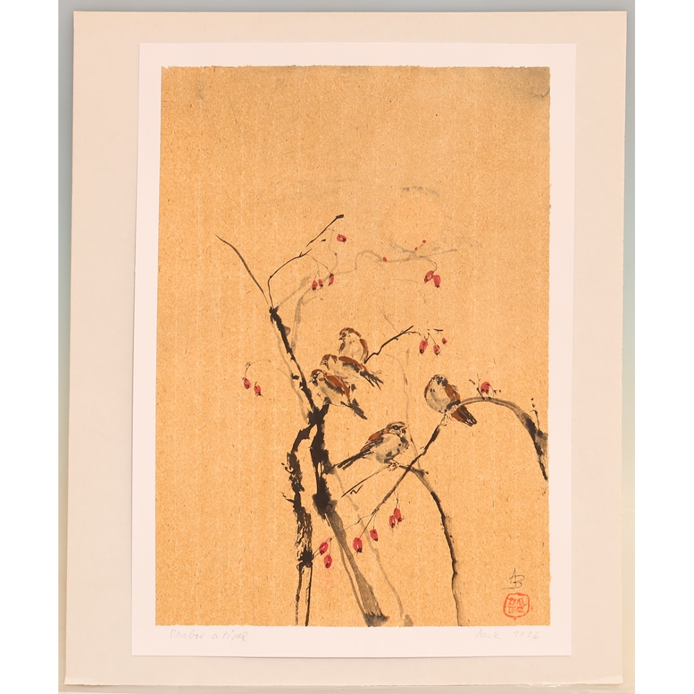Calligraphy - Sparrows and Arrows
