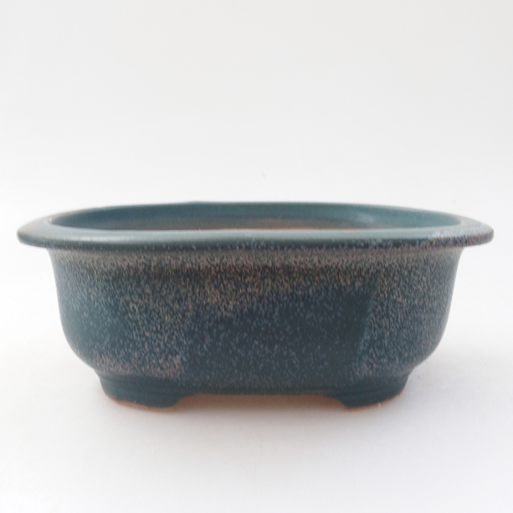 Ceramic bonsai bowl 15,5 x 12 x 5,5 cm, color blue