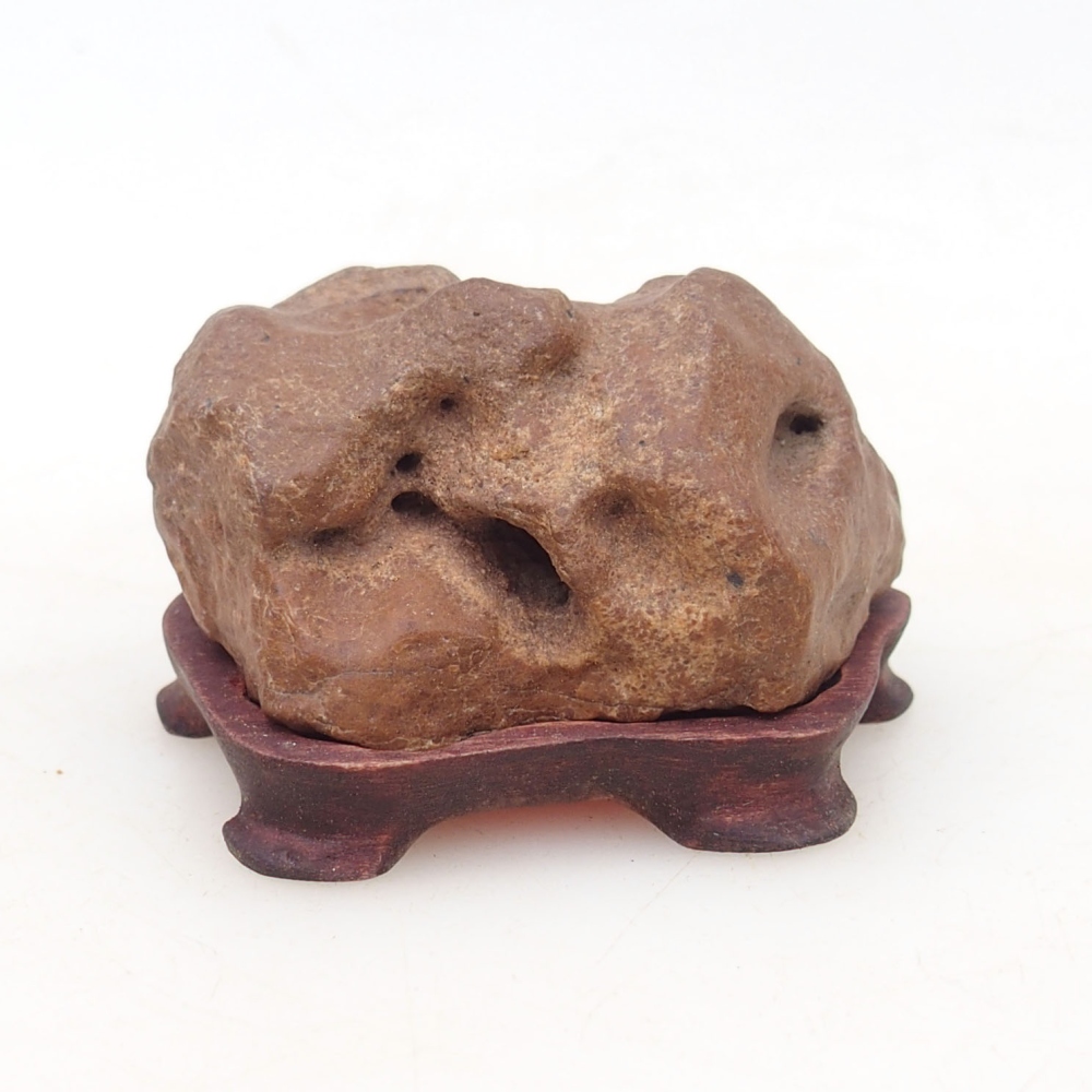 Suiseki - Stone with DAI (wooden pad)