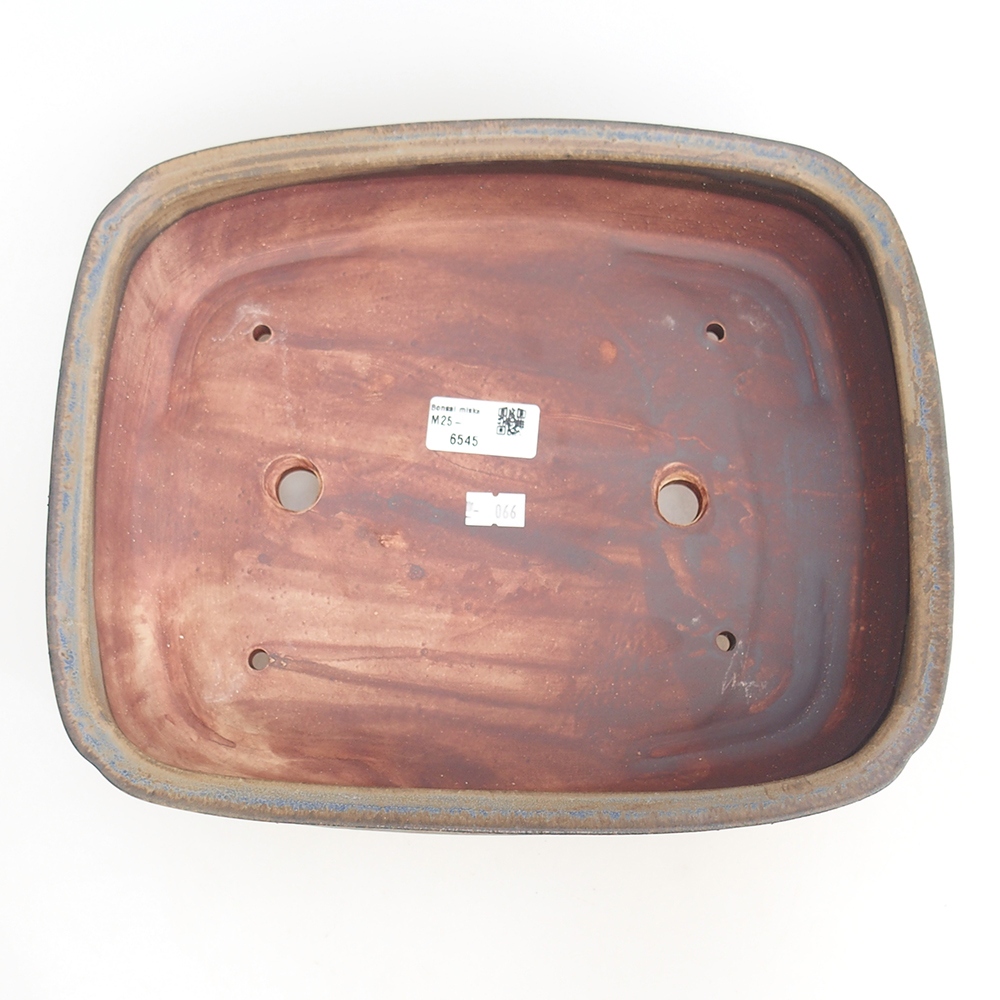 Ceramic bonsai bowl 29,5 x 24 x 7 cm, colour blue