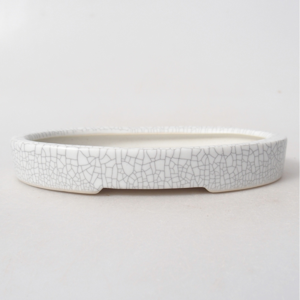 Ceramic bonsai bowl 15,5 x 10 x 2 cm, raku colour