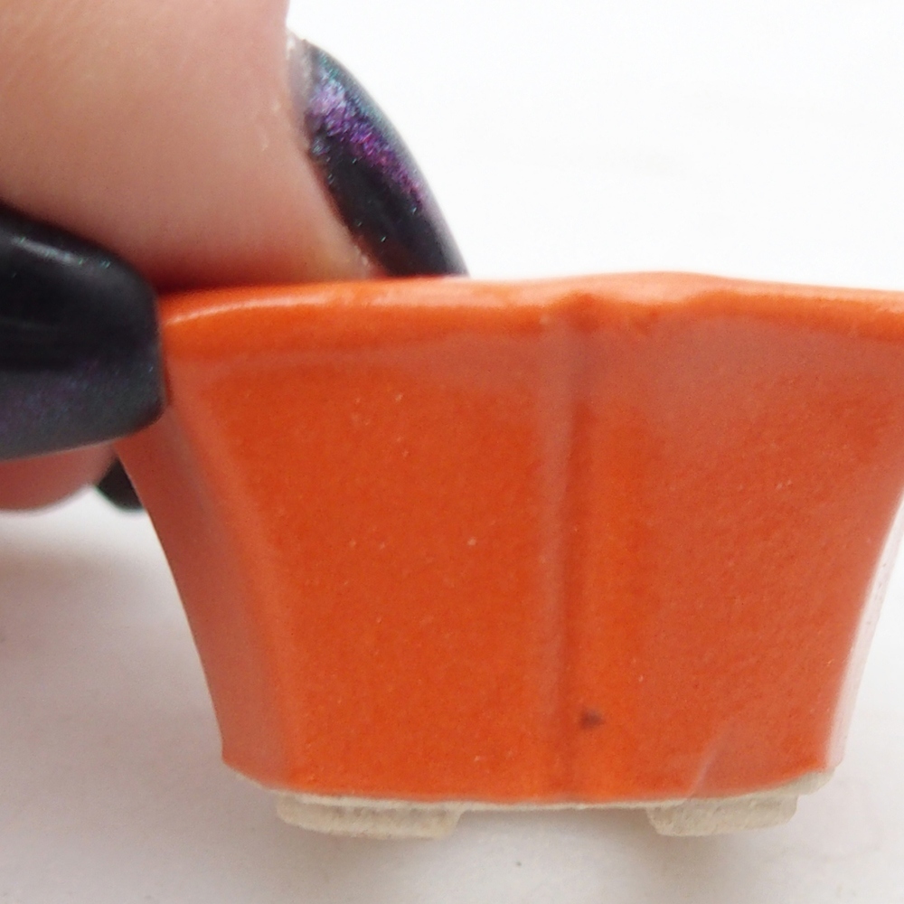 Mini bonsai bowl 3,5 x 3,5 x 2 cm, orange