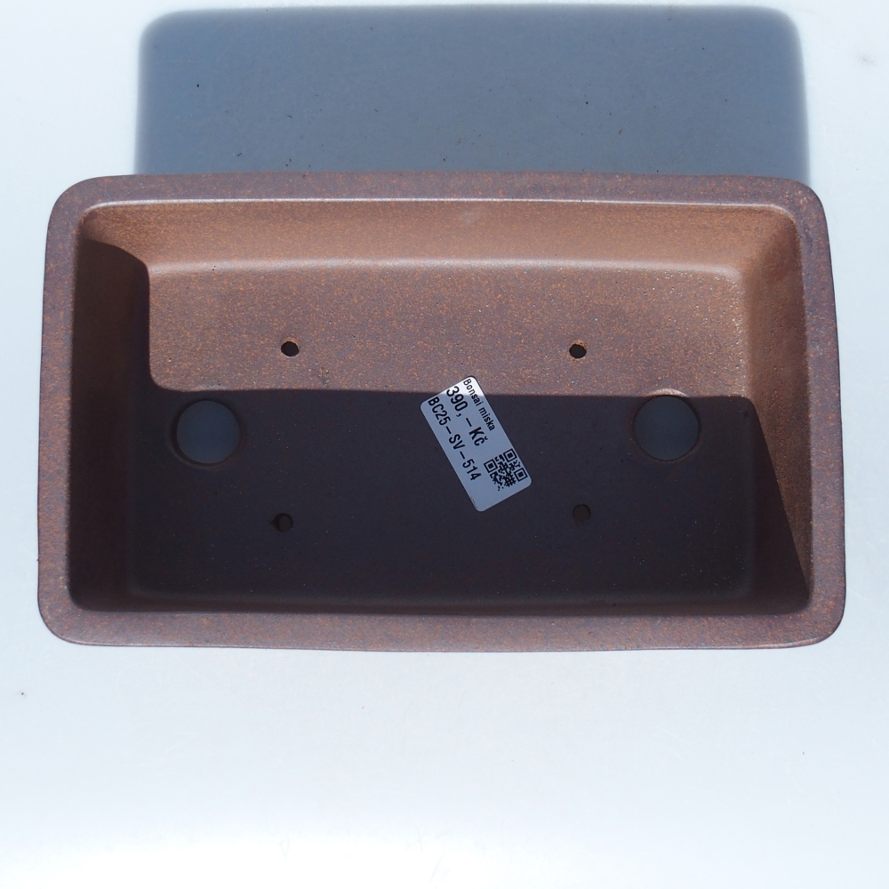 Bowl 23 x 14 x 7 cm brown